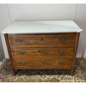 Louis XVI Period Chest Of Drawers In Walnut 