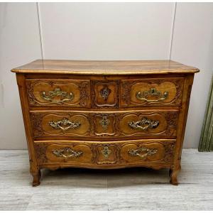 Louis XV Period Lyonnaise Walnut Chest Of Drawers 