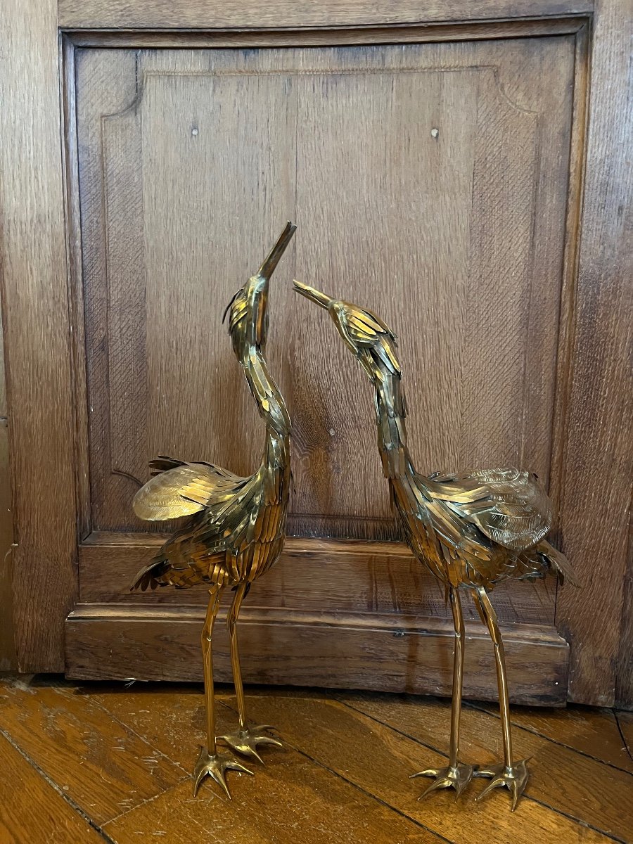 Pair Of Herons By Michel Jarry-photo-2