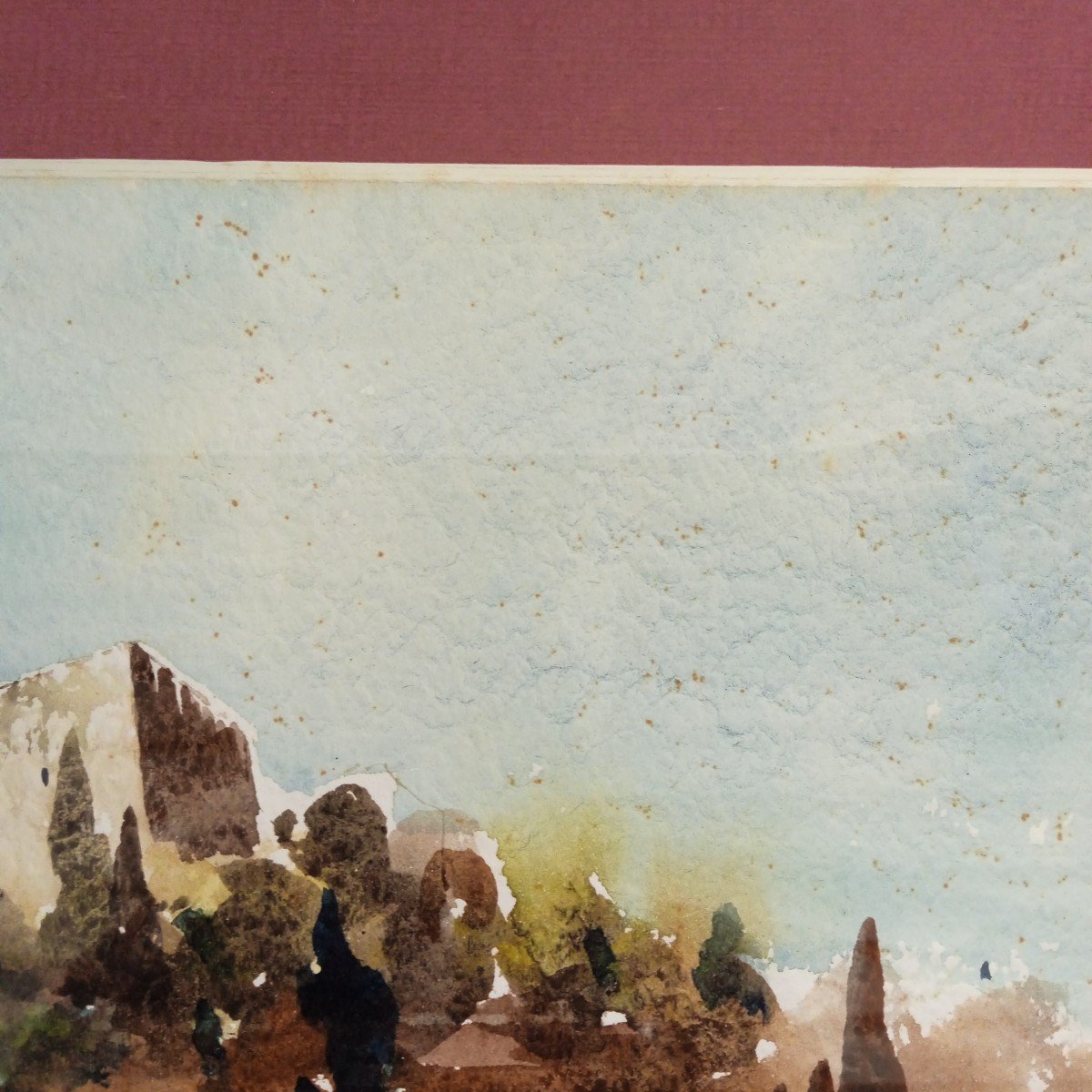 Camille Ferrer Aquarelle : Castelnou ( P O )-photo-3