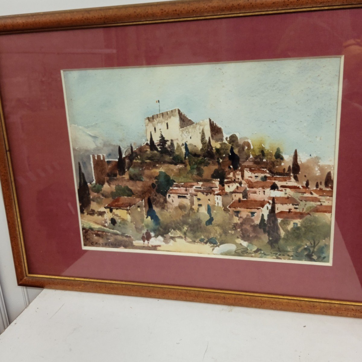 Camille Ferrer Aquarelle : Castelnou ( P O )