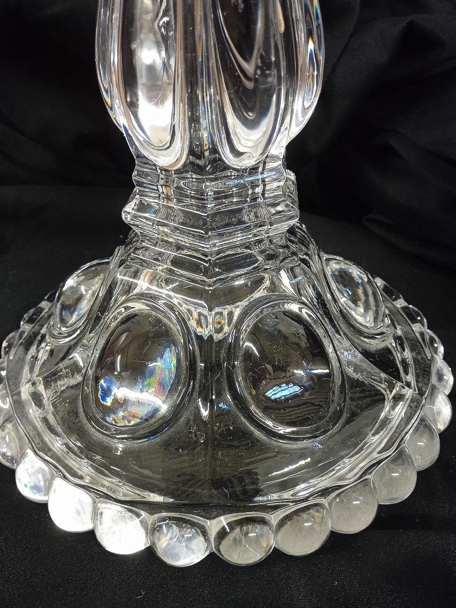 Baccarat Bougeoir En Cristal Modèle Médaillon-photo-2