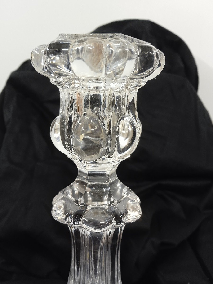 Baccarat Bougeoir En Cristal Modèle Médaillon-photo-3