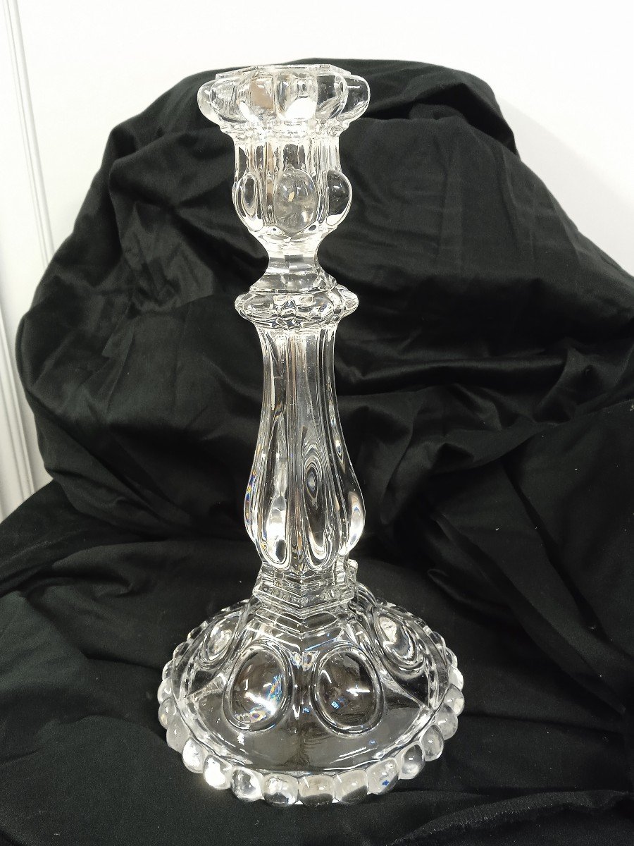 Baccarat Bougeoir En Cristal Modèle Médaillon