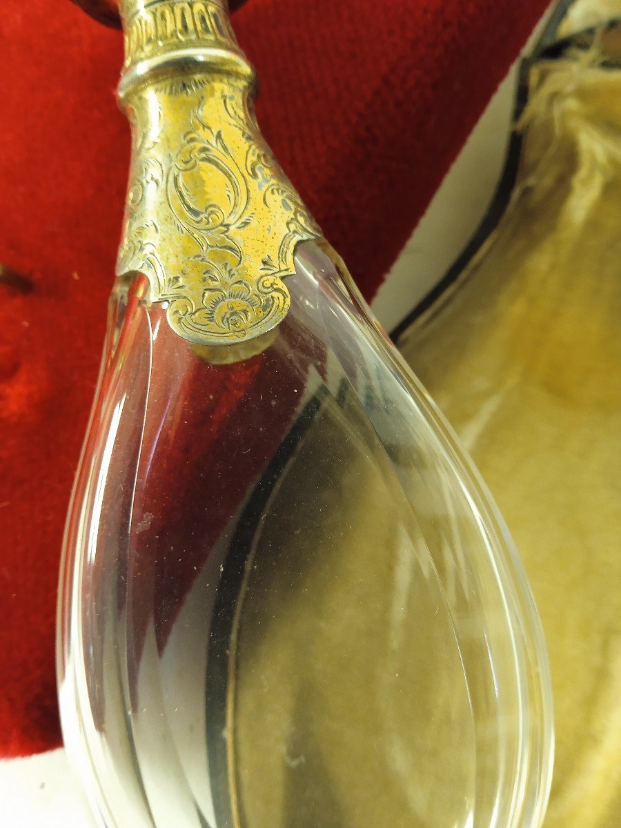 Napoleon III Crystal And Silver Gilt Salt Bottle-photo-1