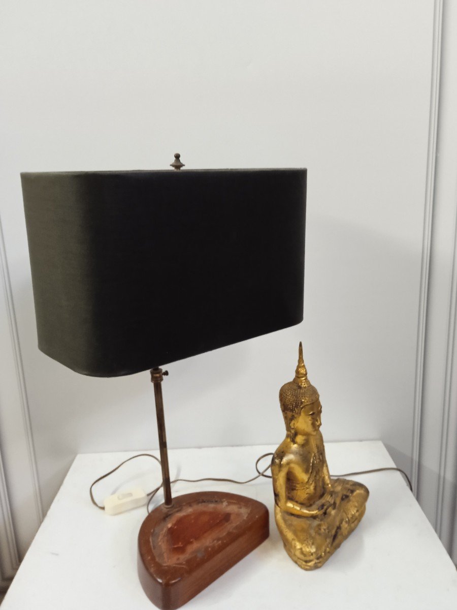 Thai Style Gilded Bronze Buddha Lamp-photo-3