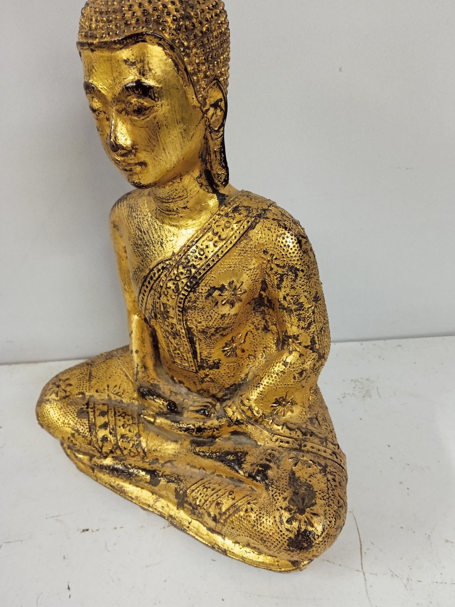 Thai Style Gilded Bronze Buddha Lamp-photo-6