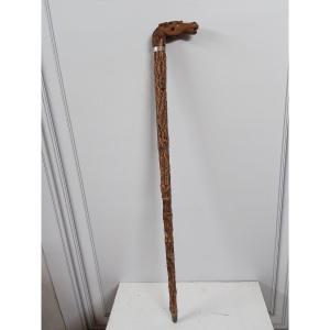 Folk Art Cane; Horse Head