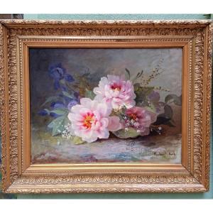 Barber-koch (1862-1932): "flower Pier With Peonies And Irises" H St