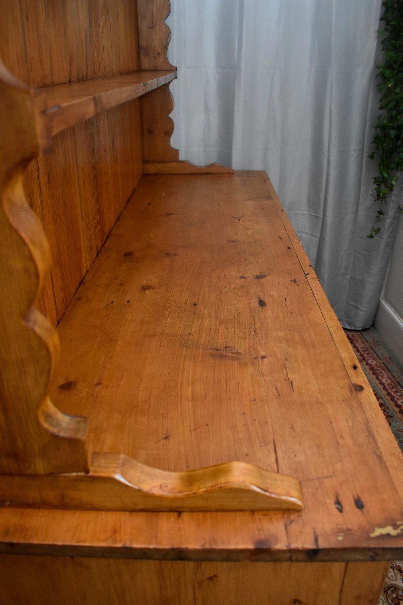 English Dresser Buffet In Solid Pine, England Circa 1900, Kitchen Buffet-photo-1