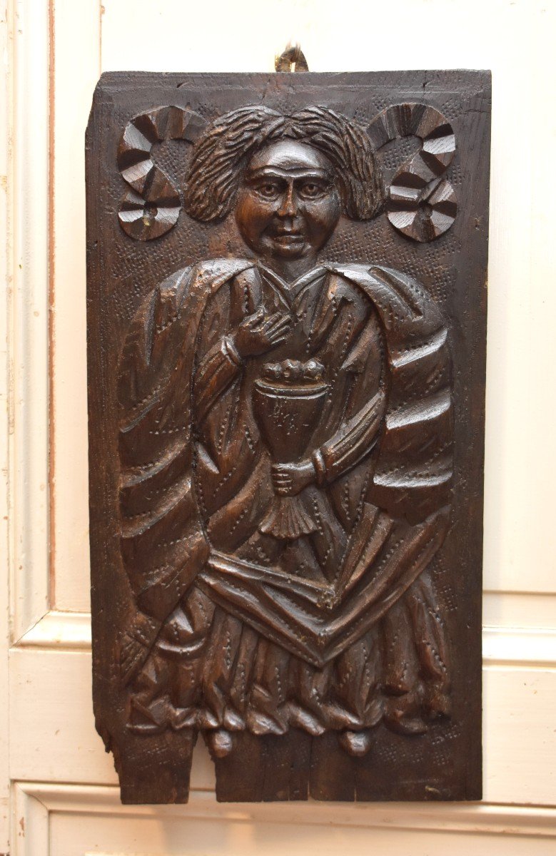 Trunk Panel, Decorative Woodwork Panel, Character, Late 16th Century / Early 17th Century-photo-4