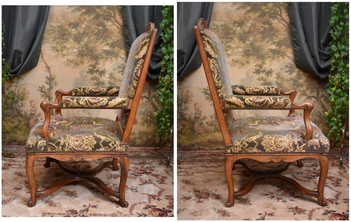 High-backed Regency Armchair, Circa 1720-photo-4