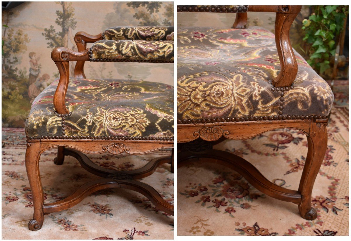 High-backed Regency Armchair, Circa 1720-photo-6