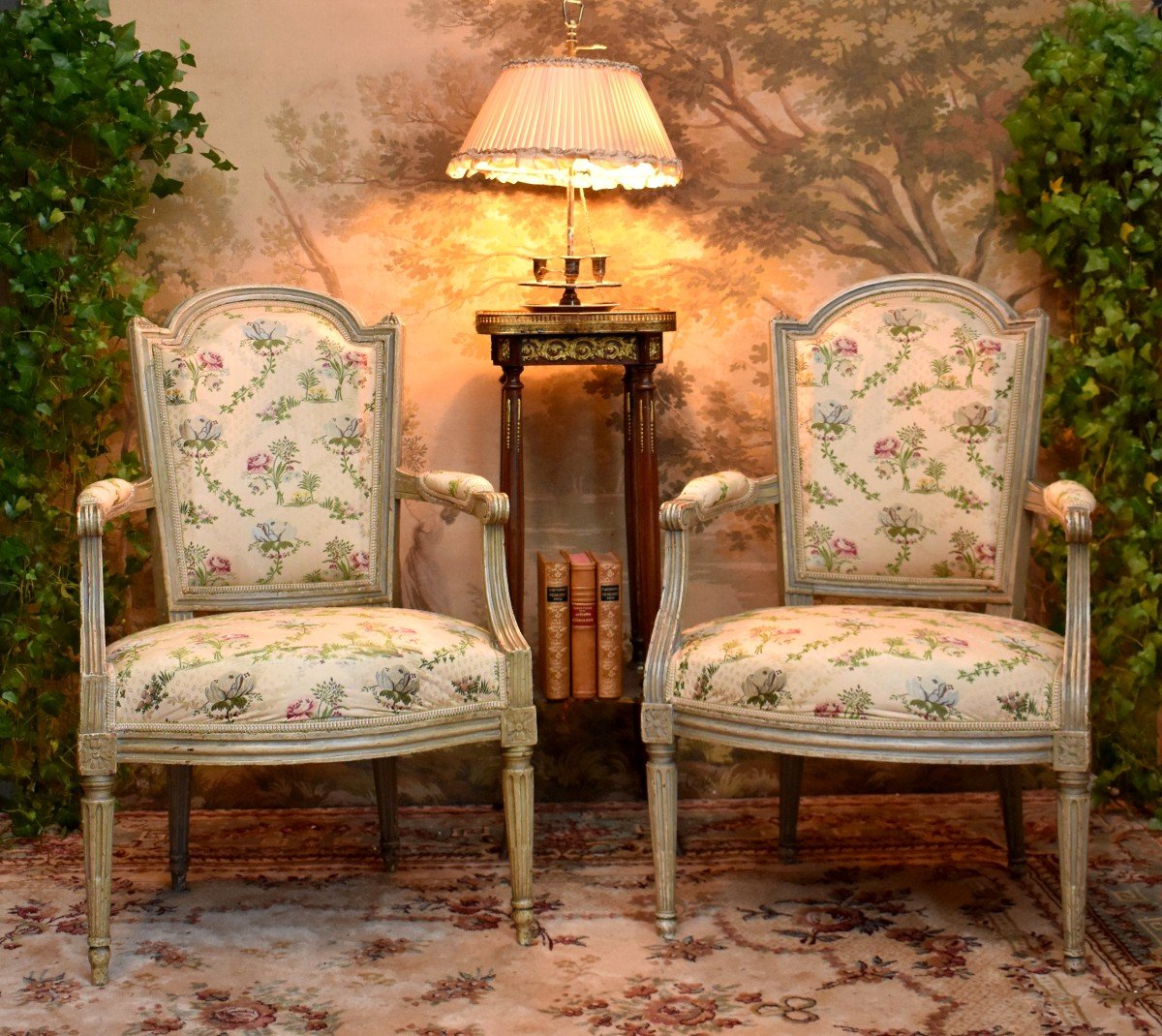 Two Louis XVI Cabriolet Armchairs, One Stamped Jullienne, Circa 1775 - 1780-photo-2