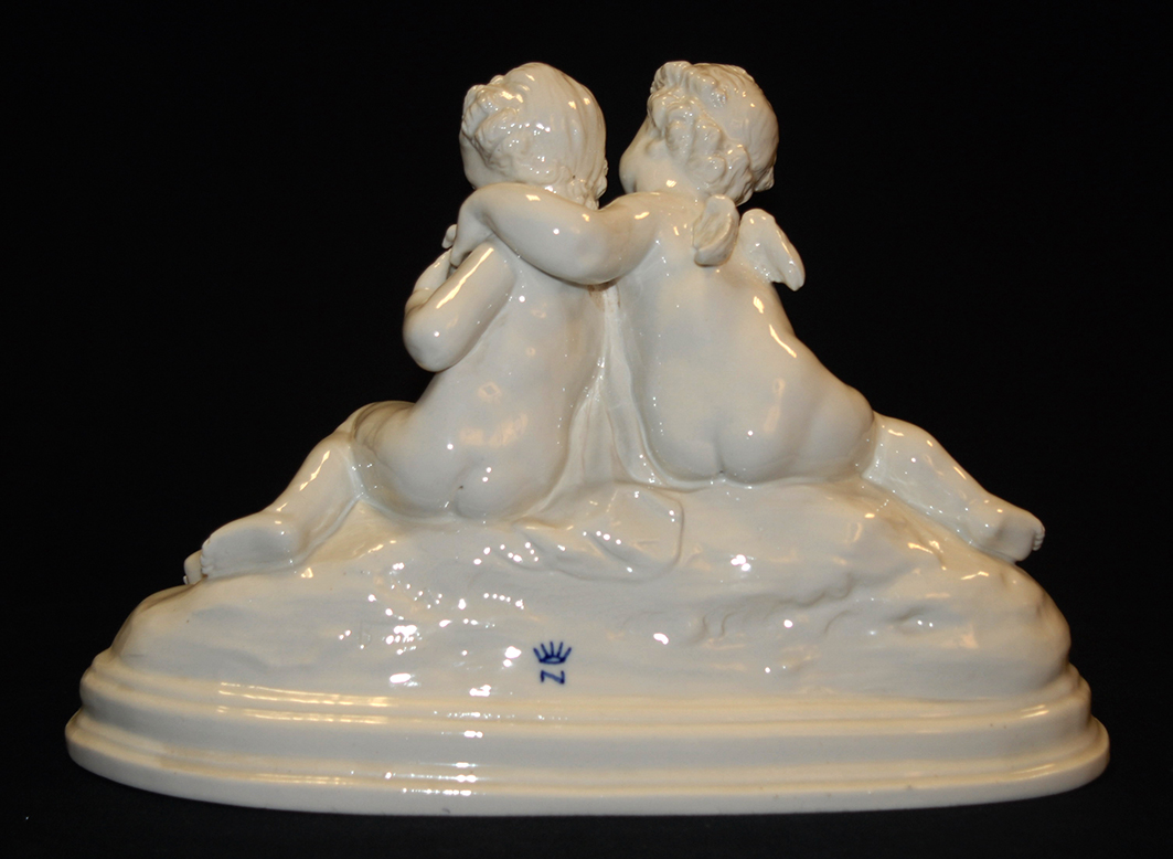 White Porcelain Group, Capodimonte, Late 19th Century-photo-2