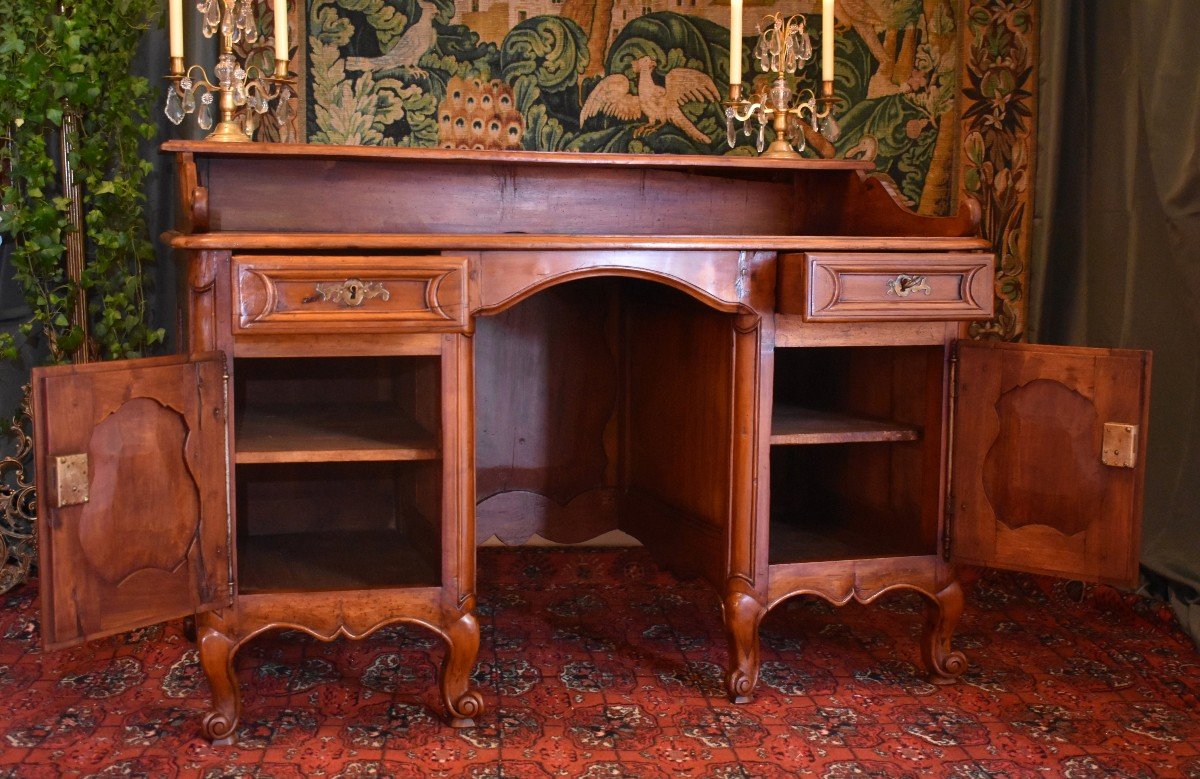 Coffered Desk XVIII Eme, Middle Desk, Changer Desk, Louis XV-photo-5