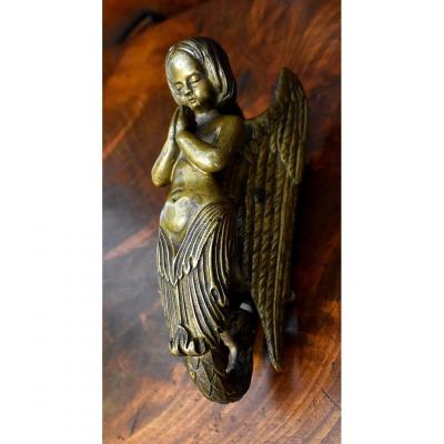 Knocker, Bronze Handle, Winged Mermaid.