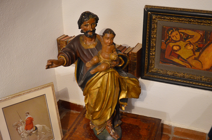 St Joseph De Polychrome Sculpture Wood 18th Century-photo-2