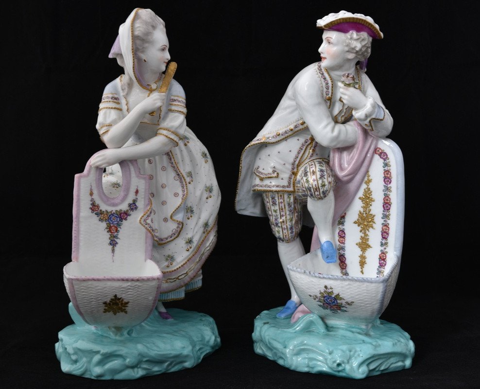 Samson Paris Porcelain Couple. XIXth. Knaufzeit 1870.-photo-2