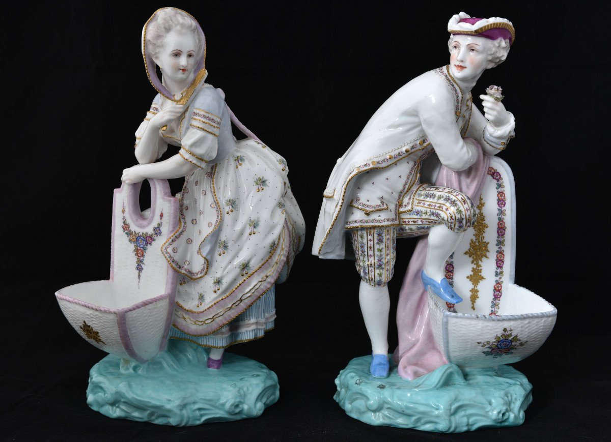 Samson Paris Porcelain Couple. XIXth. Knaufzeit 1870.