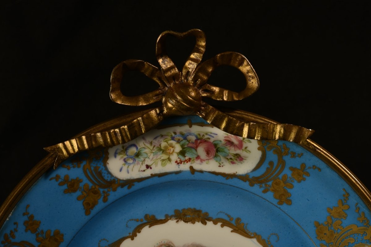 Louis XVI And Marie Antoinette. Porcelain 1870-photo-2
