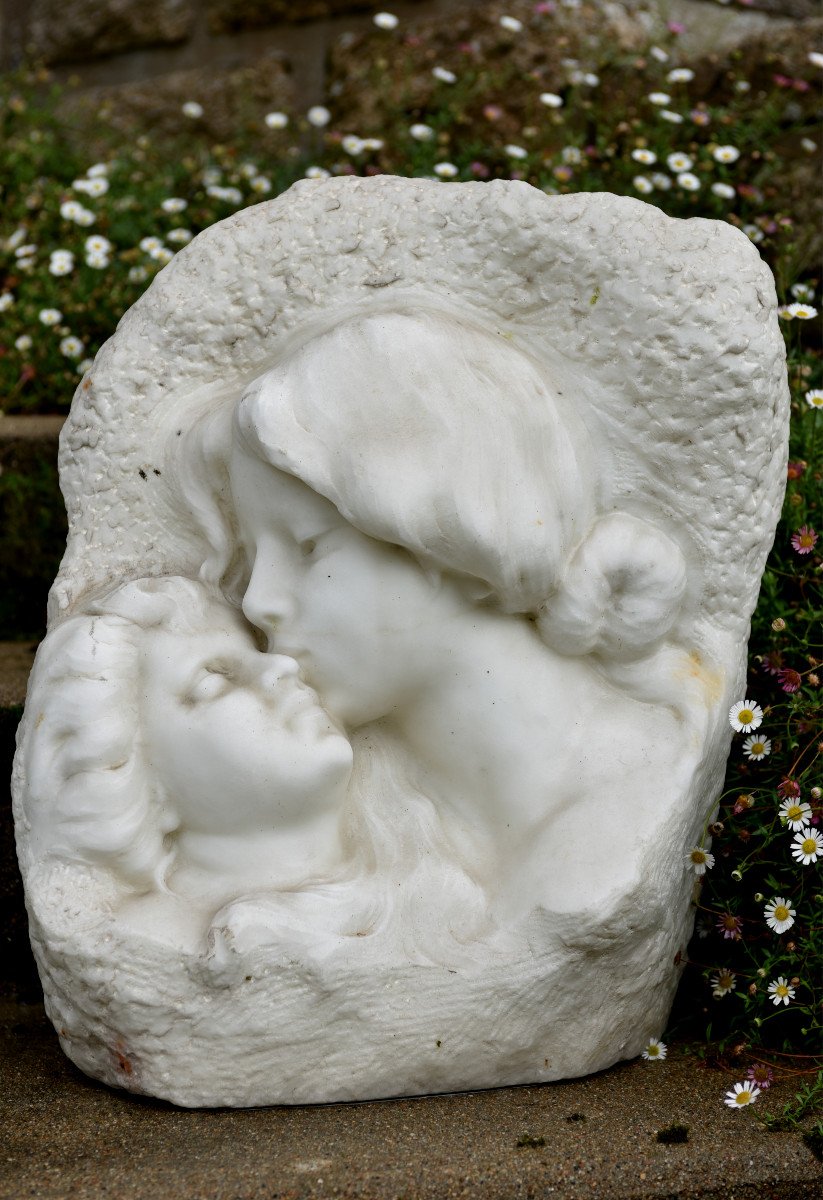 Cararre Marble Sculpture XXth. Achille Fidi.-photo-2
