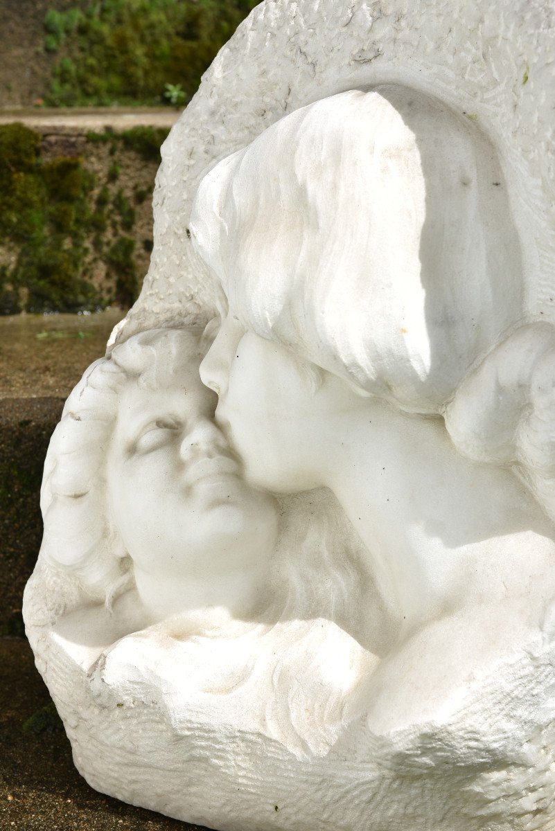 Cararre Marble Sculpture XXth. Achille Fidi.-photo-8