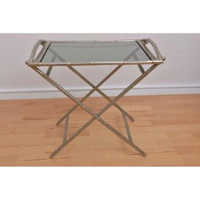 50s Bamboo Decor Folding Table.