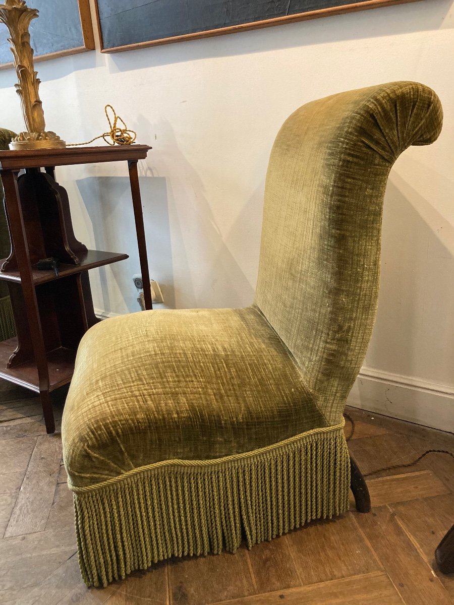 Pair Of Napoleon III Fireside Chairs-photo-3