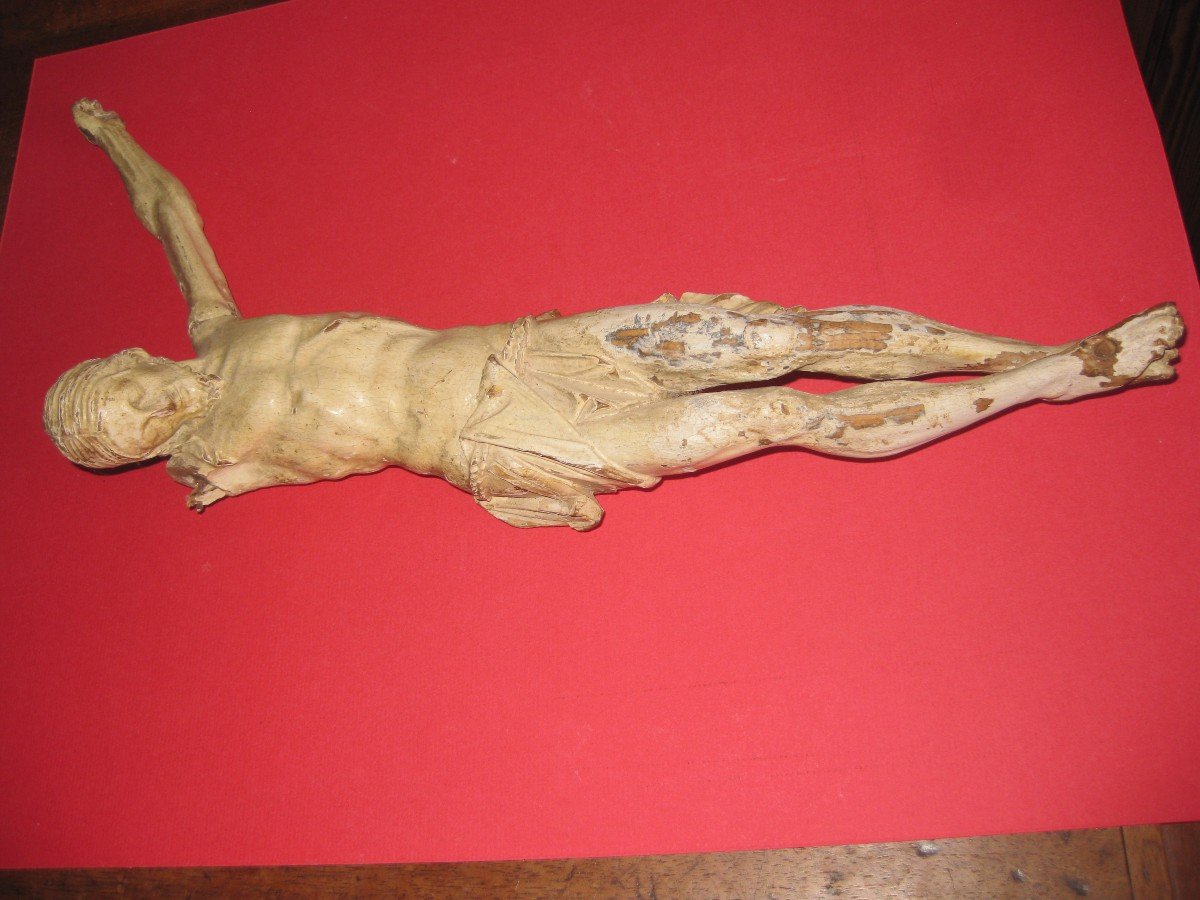 Christ In Carved Wood XVII°.-photo-2