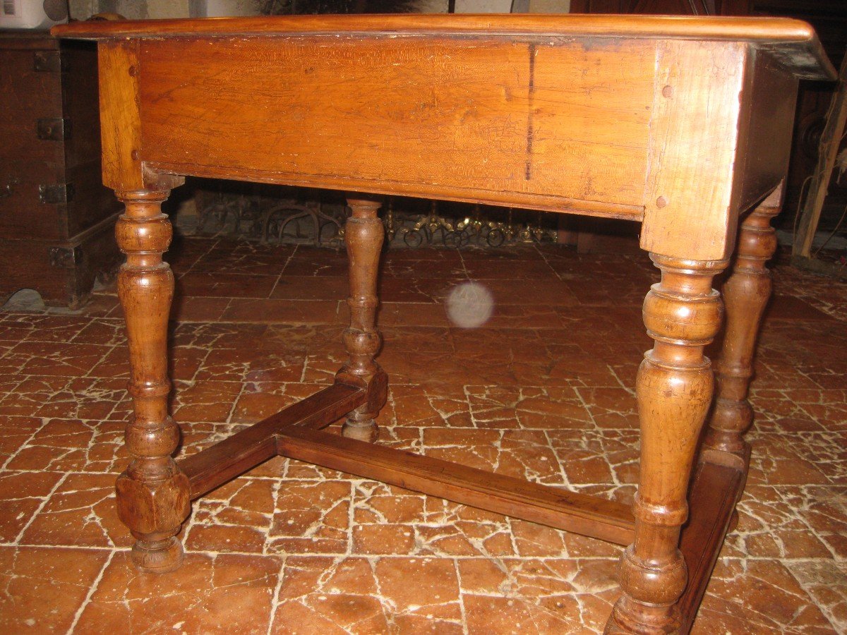 Table En Merisier Louis XIV .-photo-1