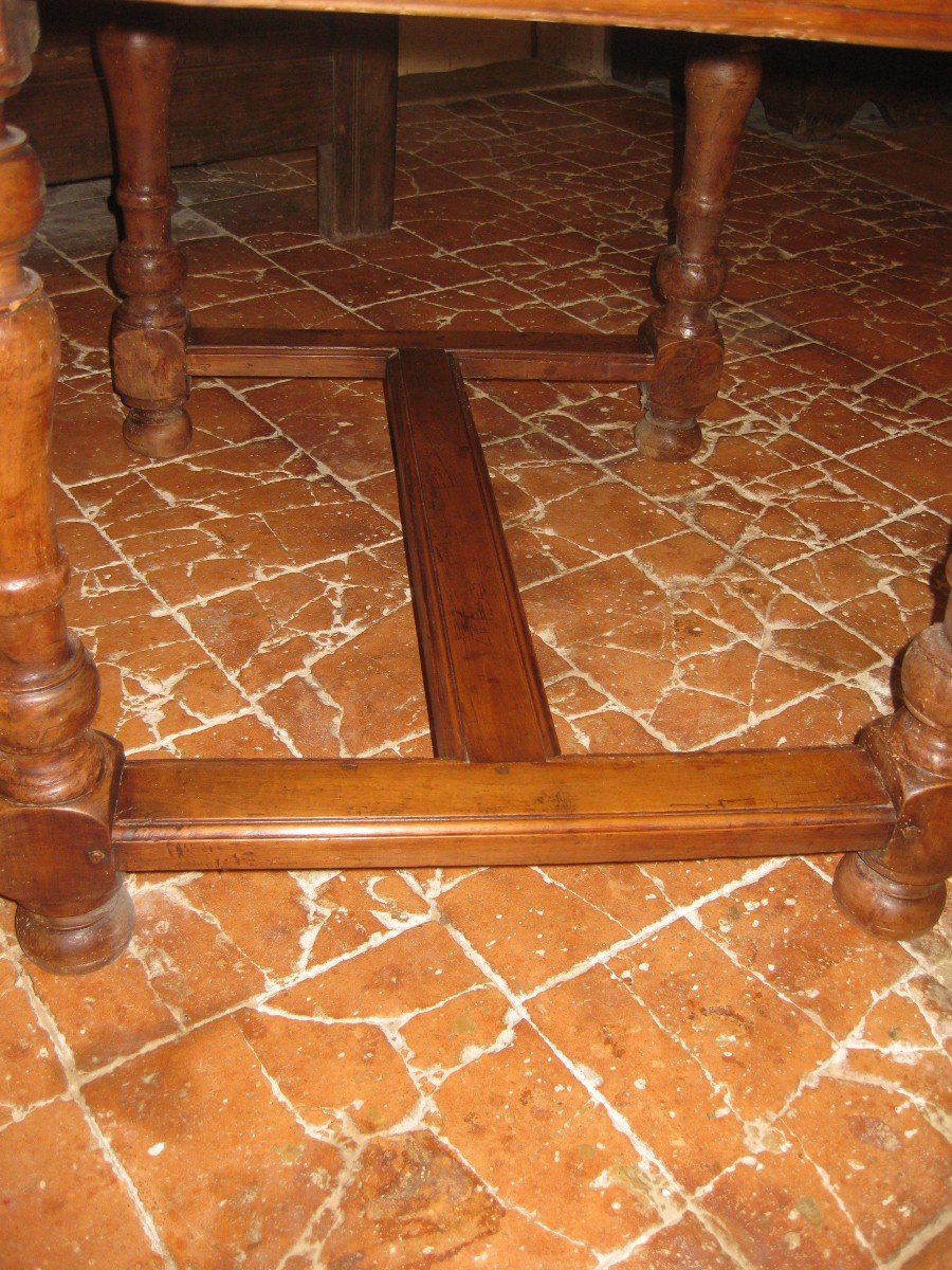 Louis XIV Cherry Wood Table.-photo-2