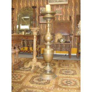 Pascal Candlestick In Bronze XVII°