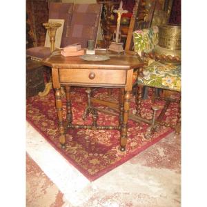 Louis XIII XVII° Coffee Table Tray In Cabaret.