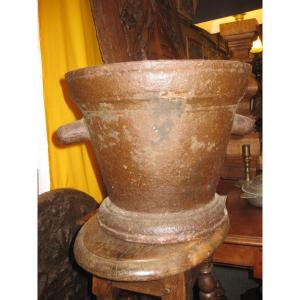 18th Century Cast Iron Mortar