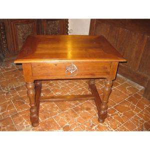 Louis XIV Cherry Wood Table.