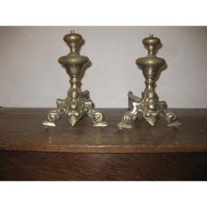 Pair Of 17th Century "marmouset" Andirons.