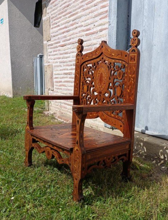 Fauteuil Anglo-indien - XIXème-photo-2