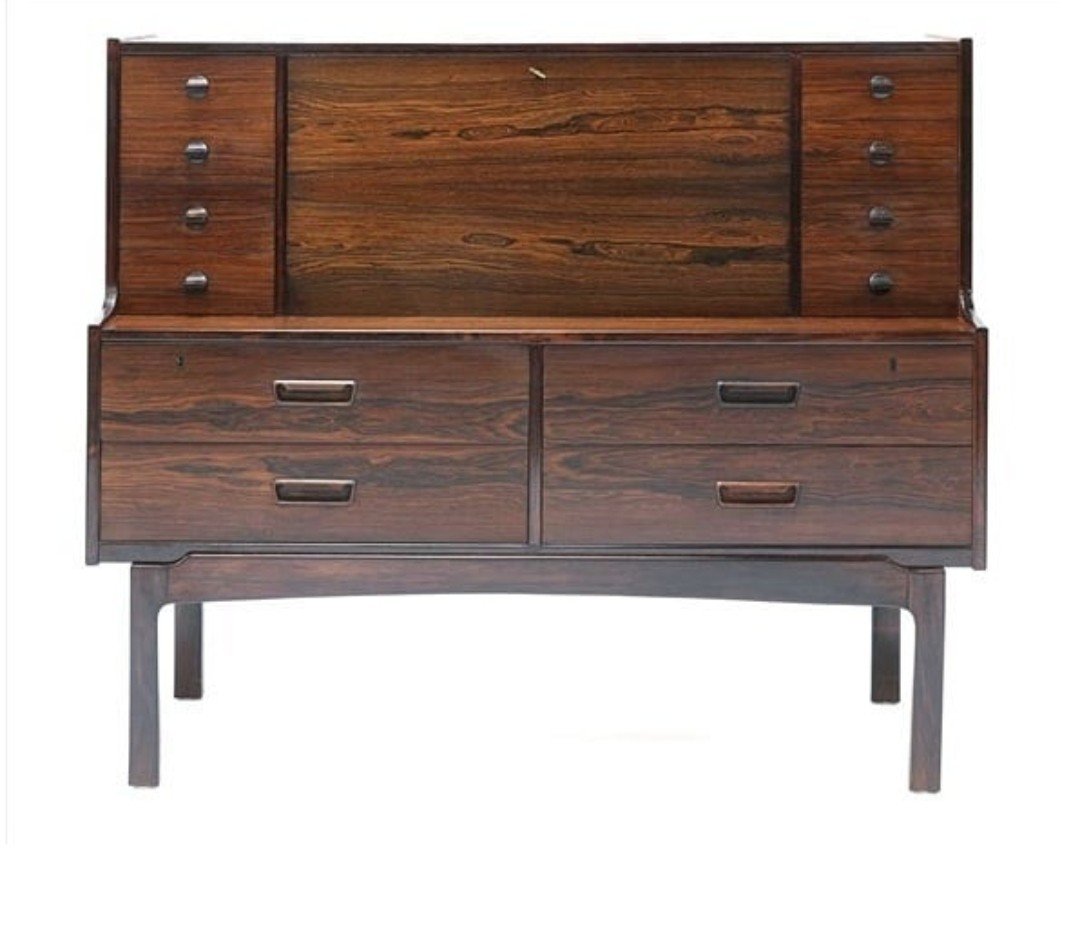 Scandinavian Secretary Desk - Rio Rosewood