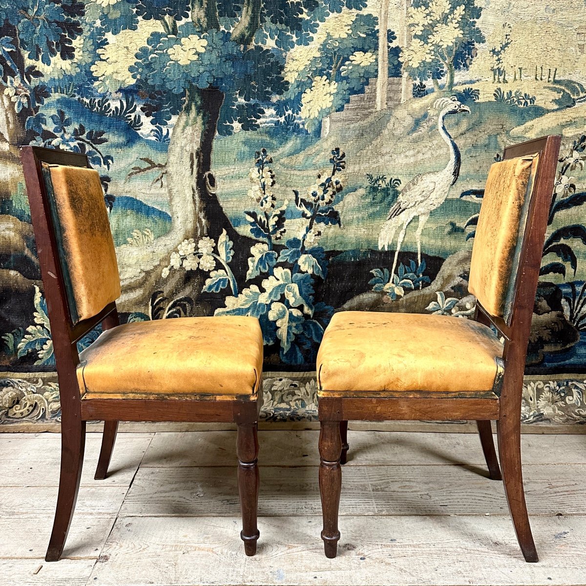 Pair Of Chairs From The Royal Palace By François Honoré Georges Jacob, Restoration-photo-4