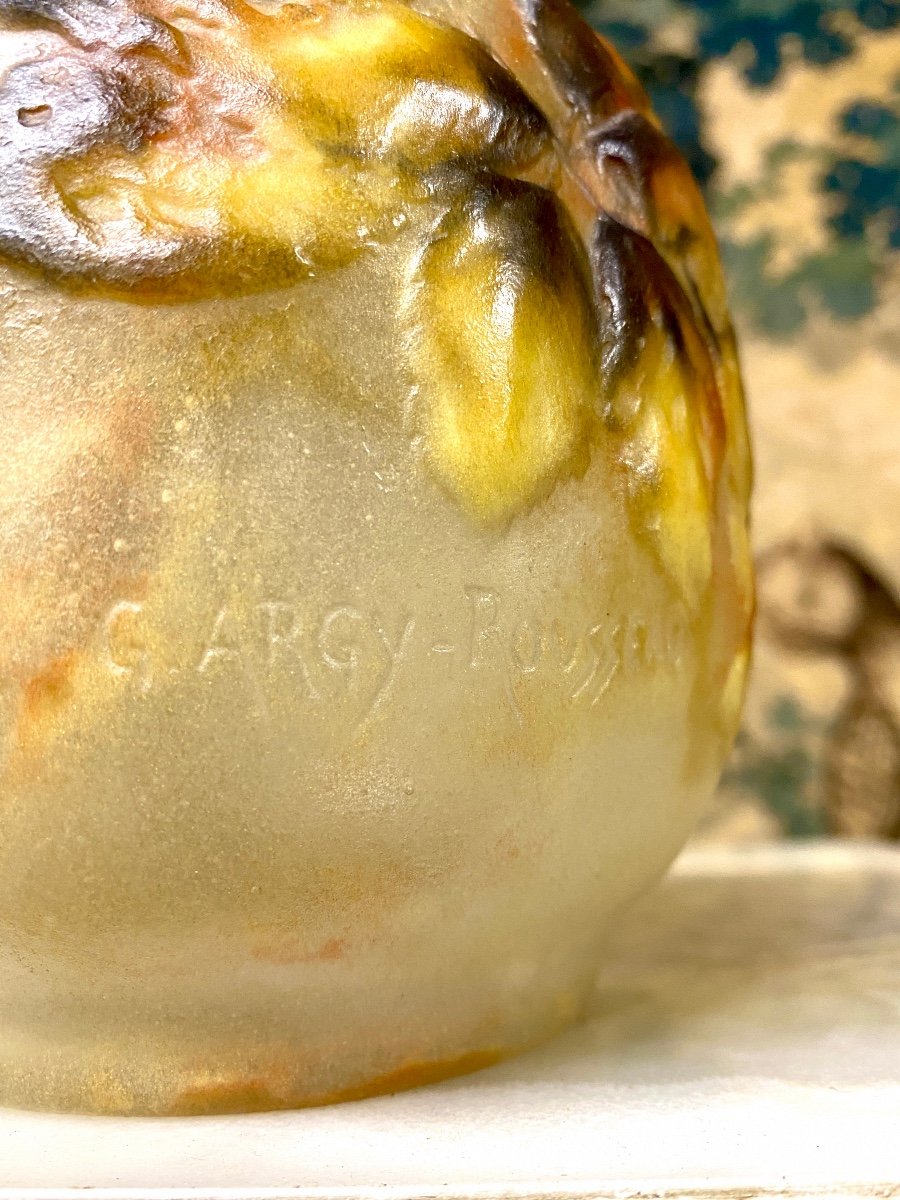 Gabriel Argy-rousseau - Spiders And Brambles Vase, In Glass Paste, 1920, Signed-photo-2