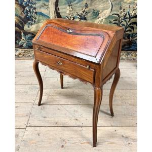 Small Mahogany Donkey Desk, 18th Century Port Work. Louis XV Period. 