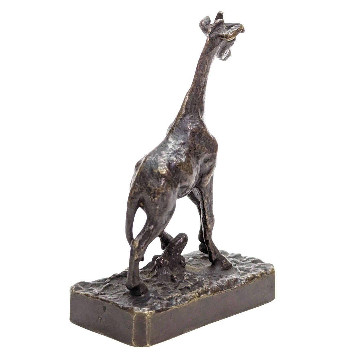 Bronze Animalier  Miniature La Girafe époque XIXème-photo-1