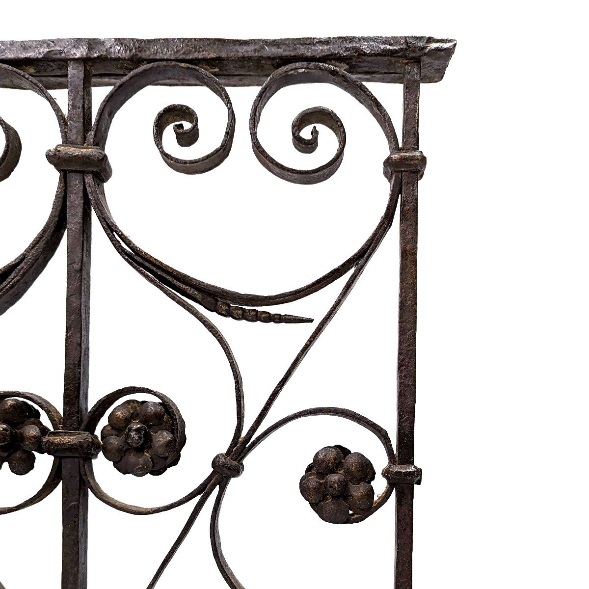 18th Century Wrought Iron Fireplace Firewall-photo-2