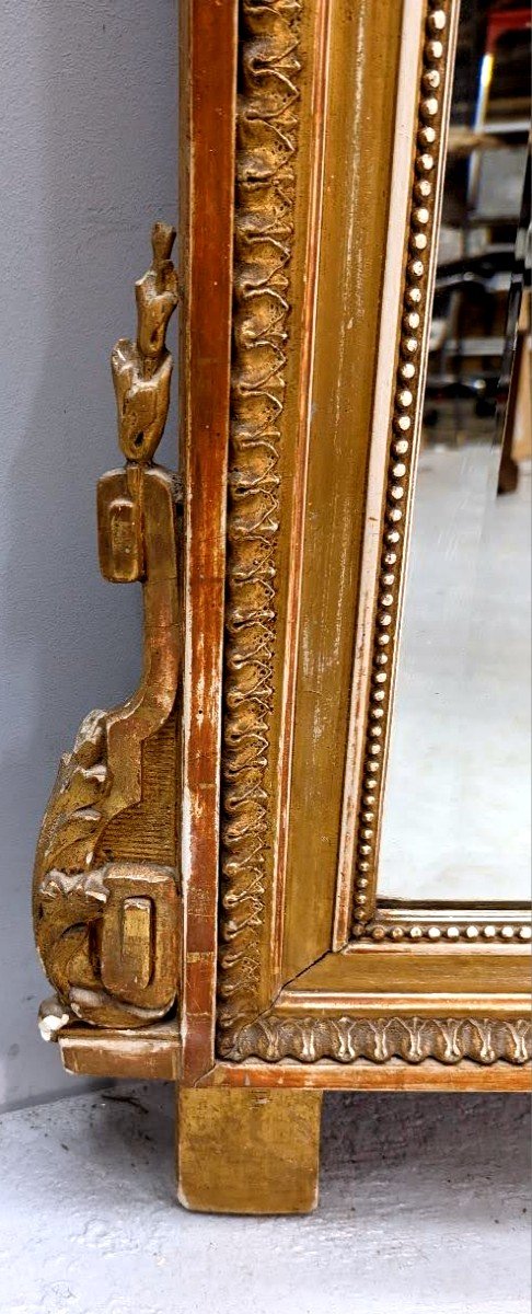 Miroir De Style Louis XVI époque Napoléon III -photo-3
