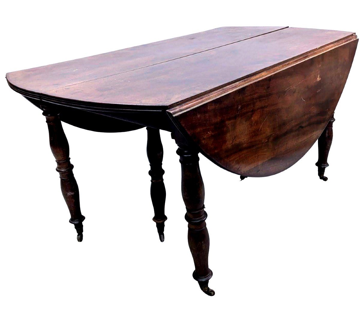 Table à 6 Pieds En Acajou d'époque XIXème Piétement Jacob  