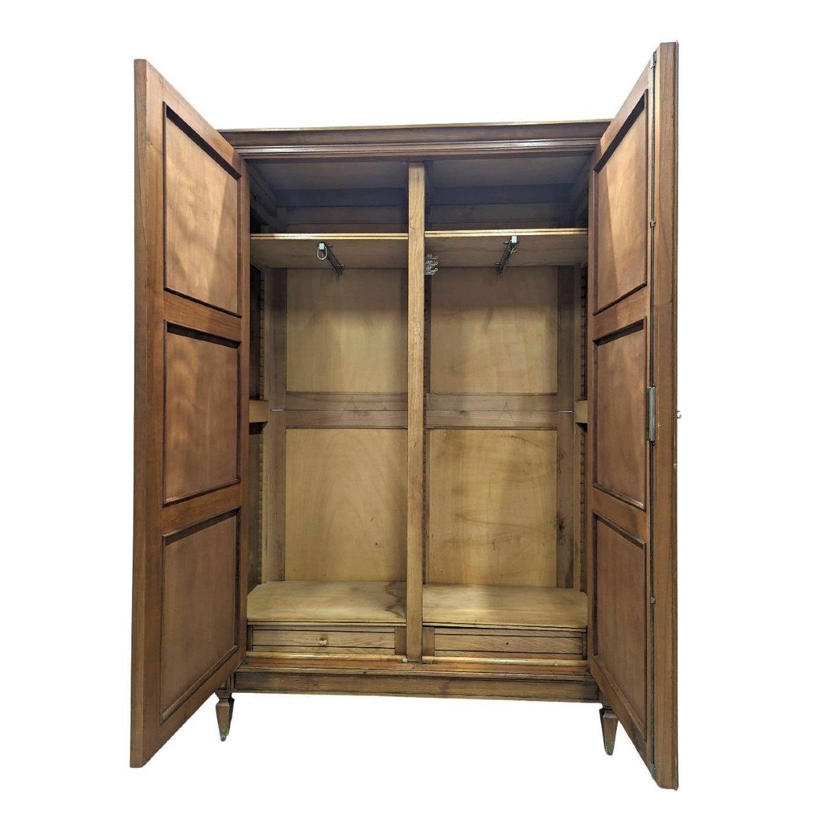 Armoire 1940 à Décor De Croisillons En Bronze Et Vitre églomisée  -photo-2