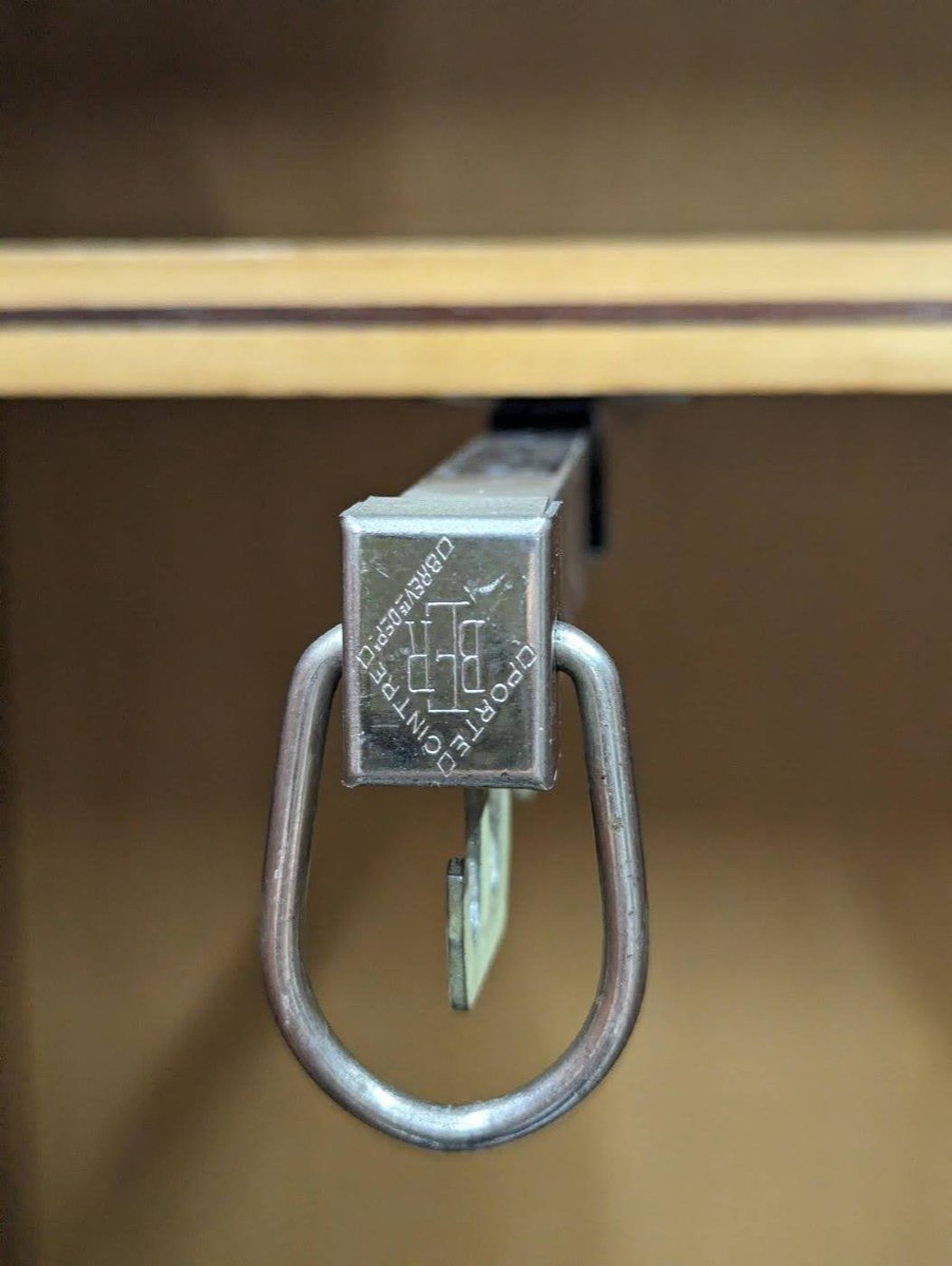 Armoire 1940 à Décor De Croisillons En Bronze Et Vitre églomisée  -photo-3