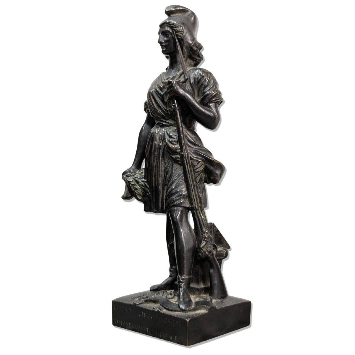 Liberty Bronze By Pierre David d'Angers, 19th Century -photo-2