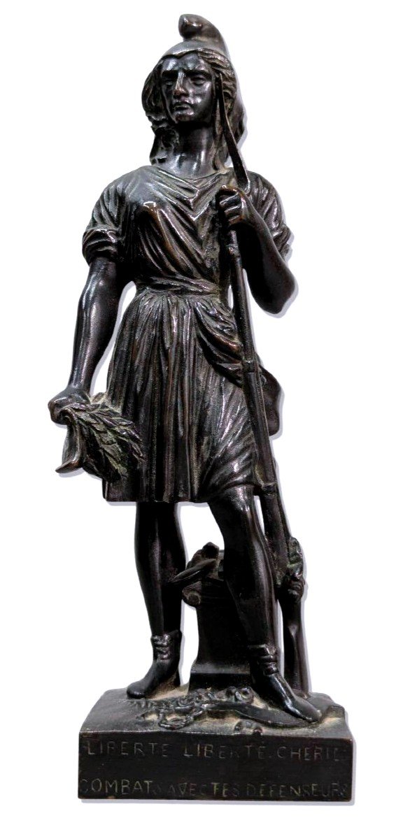 Liberty Bronze By Pierre David d'Angers, 19th Century 